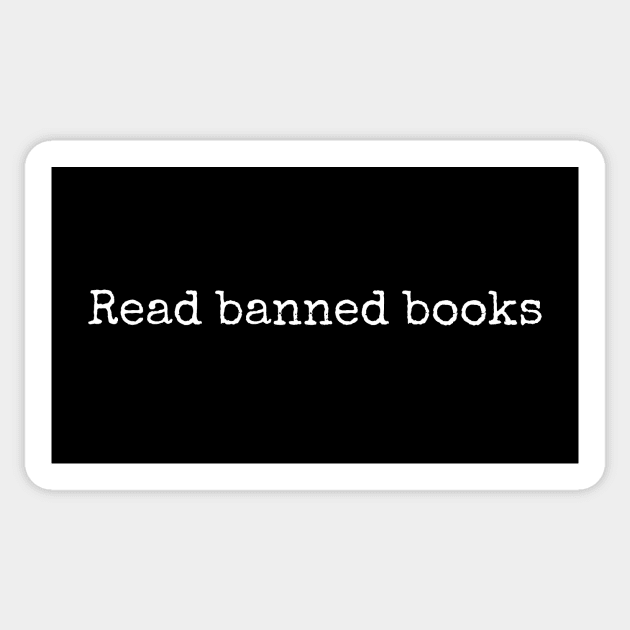 Read banned books - Banned books support Sticker by Pictandra